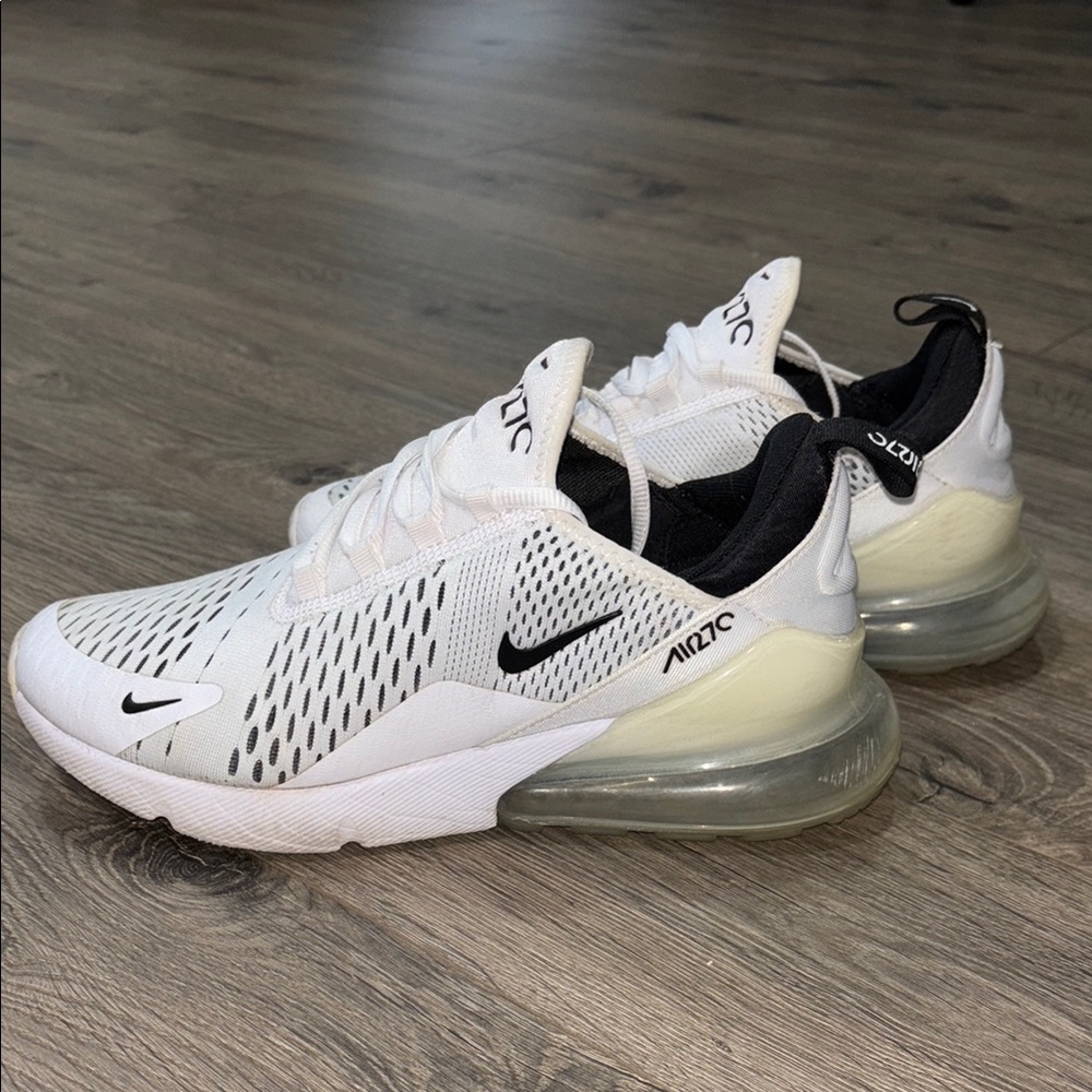 Nike Air Max 270 White and Black Sneakers